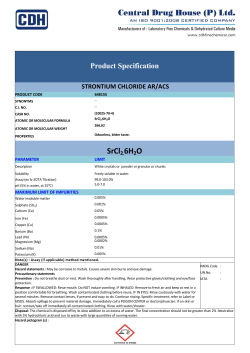 SrCl2.6H2O - CDH Fine Chemicals