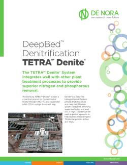 DeepBed™ Denitrification TETRA™ Denite