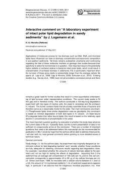 Interactive comment on &ldquo;A laboratory experiment of intact polar lipid