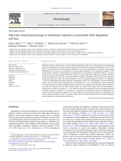 Aberrant reward processing in Parkinson`s disease is
