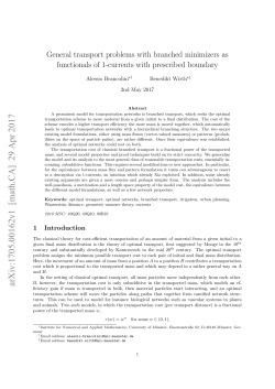 General transport problems with branched minimizers as functionals