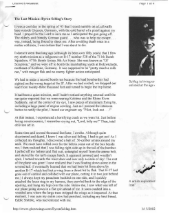 The Last Mission: Byron Schlag`s Story