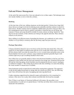 Fall and Winter Management