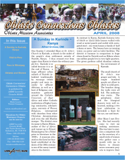 Spring Issue 2008 - Oblate Mission Associates