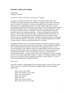 Scientific realism and ontology