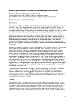 Measuring Bathymetric Uncertainty of the EdgeTech 4600 Sonar