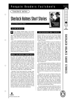 Sherlock Holmes Short Stories