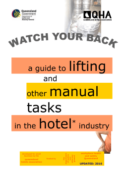 Manual Handling - Queensland Hotels Association