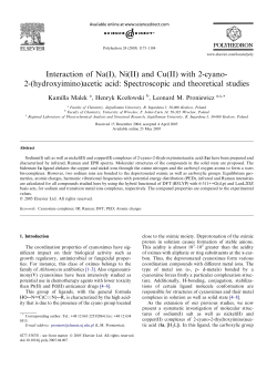 2-(hydroxyimino)acetic acid: Spectroscopic and theoretical studies