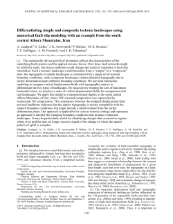 Differentiating simple and composite tectonic landscapes using