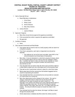 July 22 - Central Skagit Library District