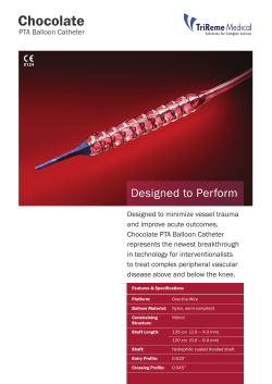 Chocolate balloon catheter