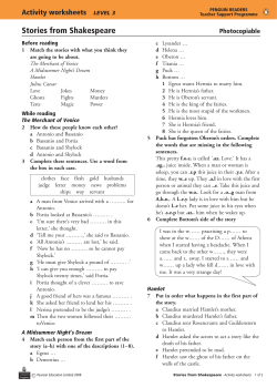 Stories from Shakespeare
