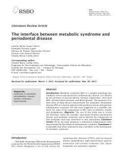 The interface between metabolic syndrome and
