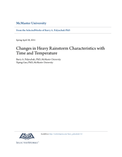 Changes in Heavy Rainstorm Characteristics with Time and