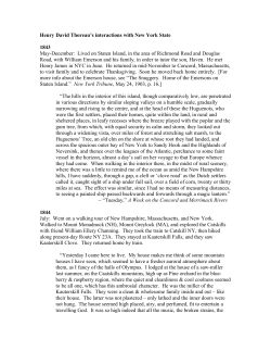 Thoreau in New York State - Henry David Thoreau`s Journey West