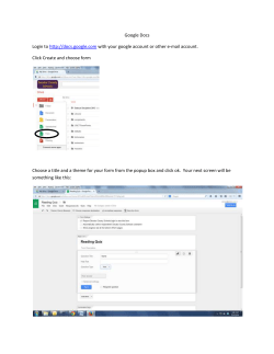 Google Docs Login to http://docs.google.com with your google