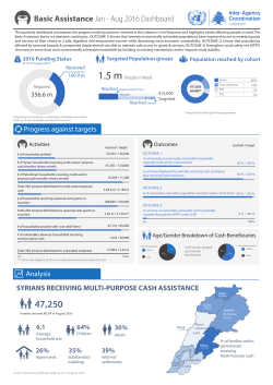 Lebanon - Basic Assistance Dashboard - January