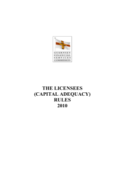 the licensees (capital adequacy) rules 2010