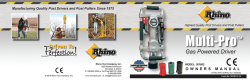 Multi-Pro Operating Instructions