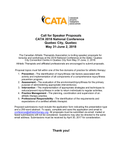Call for Speaker Proposals CATA 2018 National Conference