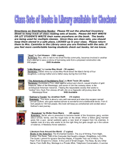 Class Reading Sets - Gretna Middle School