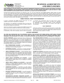 KEMBA Business Accounts - KEMBA Financial Credit Union