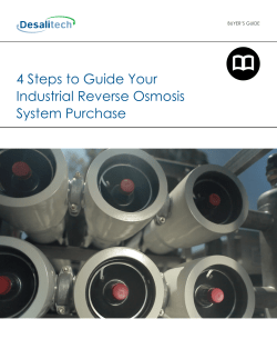 4 Steps to Guide Your Industrial Reverse Osmosis System Purchase