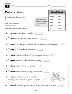 Verbs Part 1