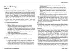 Chapter 7 - Ornithology