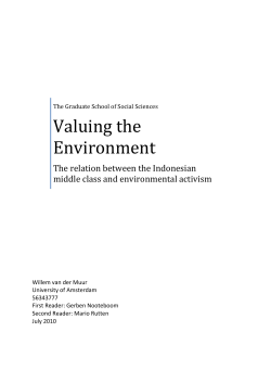 2) Civil society and the middle class in Indonesia - UvA-DARE