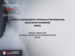 clinical management approach for whiplash