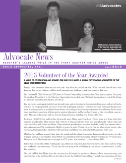 Fall - Child Advocates