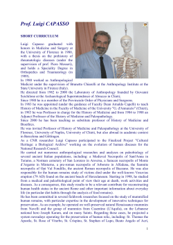 Luigi Capasso &egrave; nato a Montefalcone valfortore (Benevento