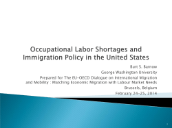 Occupational Skill Shortages