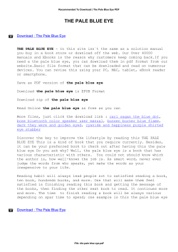 The Pale Blue Eye Ebooks