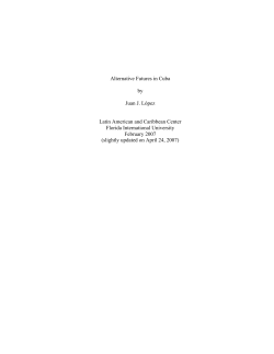 Alternative Futures in Cuba