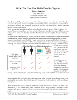 DNA: The Glue That Holds Families Together