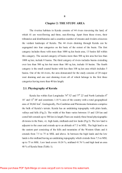 Chapter 2: THE STUDY AREA 2.1. Physiography of
