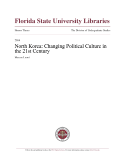 North Korea: Changing Political Culture in the 21st Century