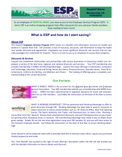 What is ESP and how do I start saving?