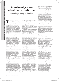 From immigration detention to destitution