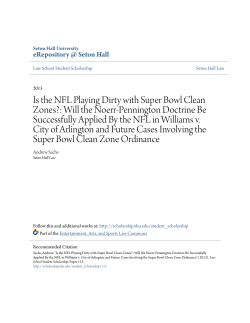 Is the NFL Playing Dirty with Super Bowl Clean Zones?: Will the