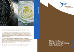 Market structure and hospital-insurer bargaining in the Netherlands