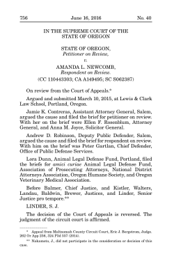 State v. Newcomb - Oregon - Appellate Court Opinions