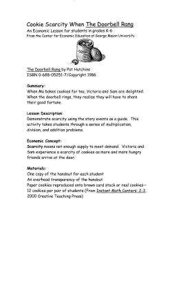 Lesson Cookie Scarcity When the Doorbell Rang