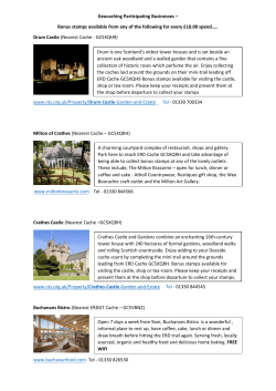 Geocaching Participating Businesses