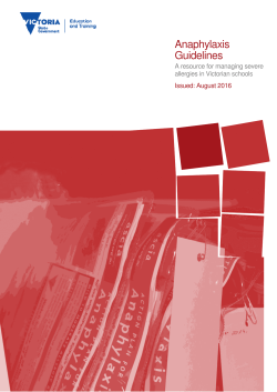 Anaphylaxis Guidelines