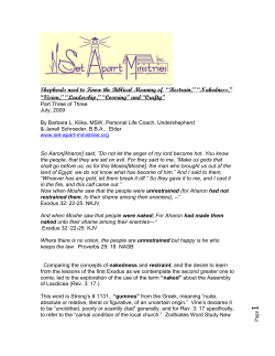 Shepherds need to Know the Biblical Meaning of &ldquo;restraint` and