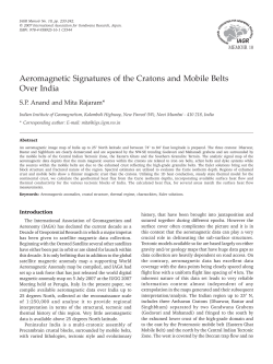 Aeromagnetic Signatures of the Cratons and Mobile Belts Over India